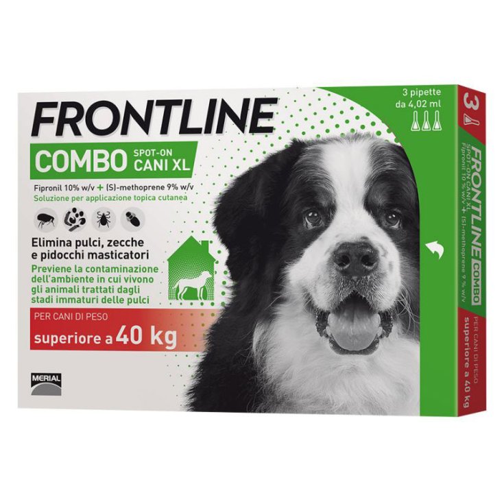FRONTLINE® COMBO SPOT-ON CANI Superiore 40kg 3 Pipette Da 4,02ml