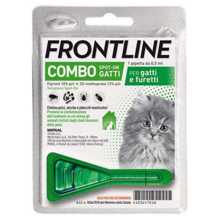 FRONTLINE® COMBO SPOT-ON GATTI 1 Pipetta Da 0,5ml