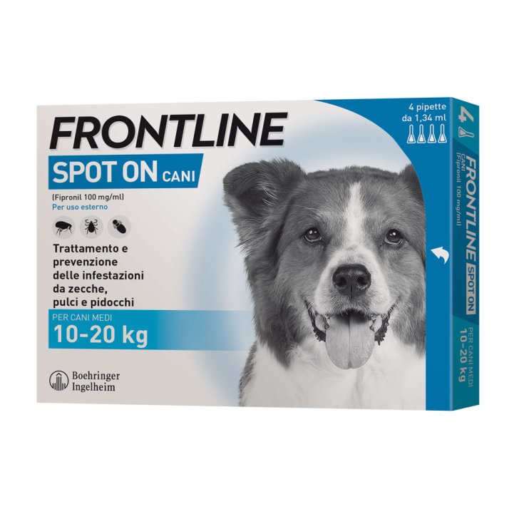 FRONTLINE® SPOT-ON CANI Da 10-20kg 4 Pipette Da 1,34ml