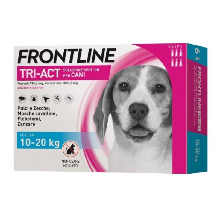 FRONTLINE® TRI-ACT CANI Da 10-20Kg 6 Fiale Da 2ml