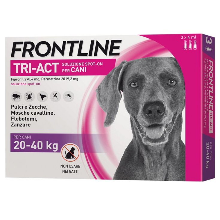 FRONTLINE® TRI-ACT CANI Da 20-40Kg 3 Fiale Da 4ml