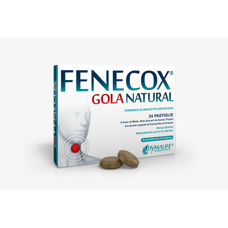Fenecox® Gola Natural Menta E Eucalipto Dymalife® 36 Pastiglie