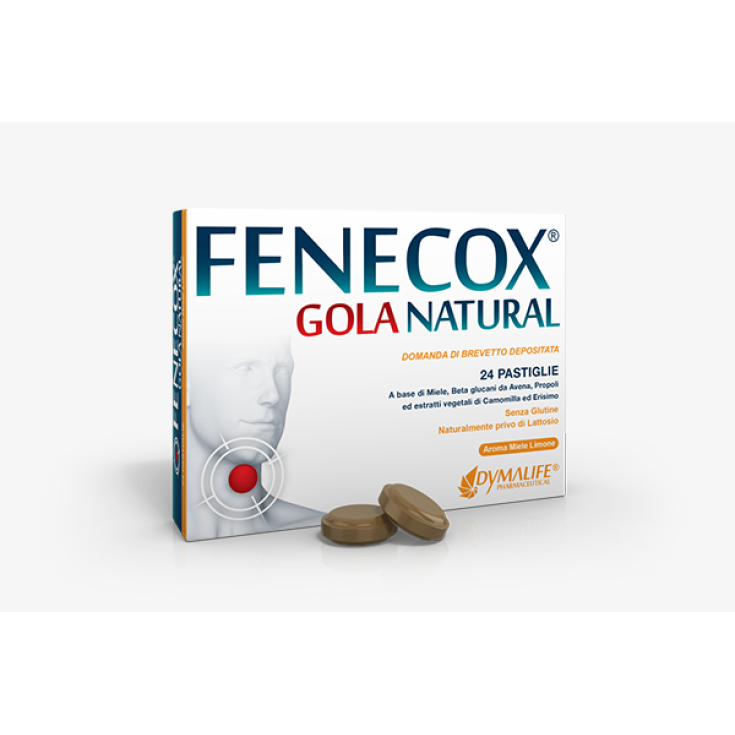 Fenecox® Gola Natural Miele E Limone Dymalife® 36 Pastiglie