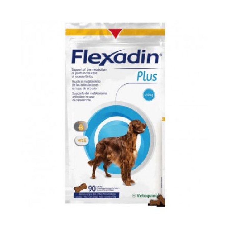 Flexadin® Plus Per Cani Taglia Media E Grande Vétoquinol 90 Tavolette