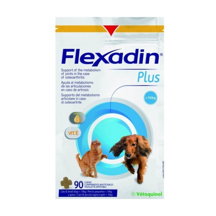 Flexadin® Plus Per Cani Taglia Piccola E Gatti Vétoquinol 90 Tavolette Masticabili