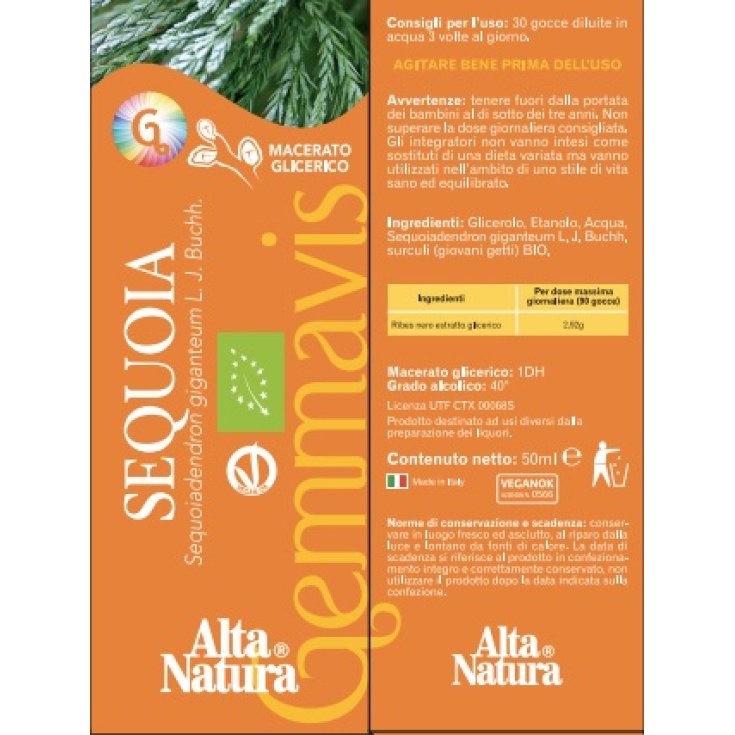 Alta Natura Gemmavis Sequoia Gemmoderivato 50ml