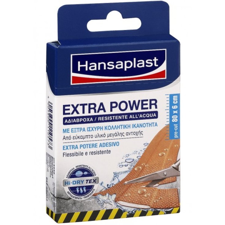 Hansaplast Extra Power 80x6cm 8 Strisce