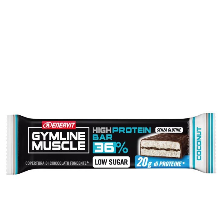 High Protein Bar 36% Coconut Enervit Gymline Muscle Barretta 55g