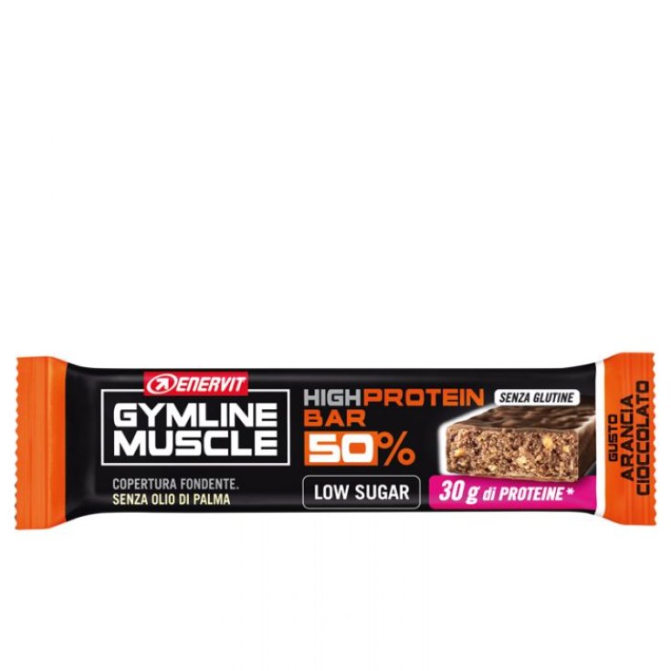 High Protein Bar 50% Arancia-Cioccolato Enervit Gymline Muscle 60g