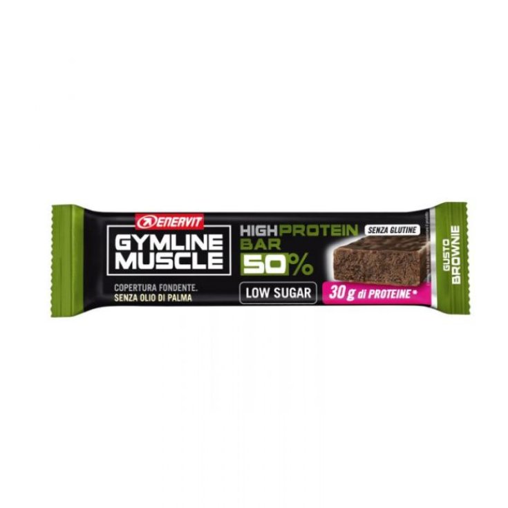 High Protein Bar 50% Brownie Enervit Gymline Muscle 60g
