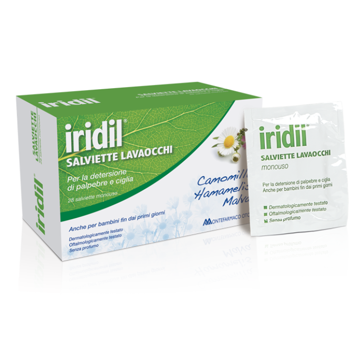 Iridil® Salviette Lavaocchi MONTEFARMACO 28 Pezzi