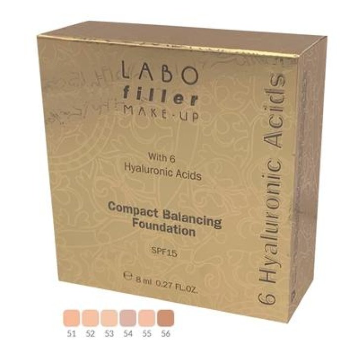 Labo Filler Make-Up Fondotinta Compatto Riequilibrante Spf15 54 Labo 8ml