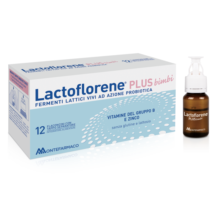 Lactoflorene Plus bimbi MONTEFARMACO 12 Flaconcini 