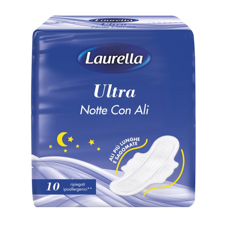 Laurella Ultra Notte con Ali - Assorbenti 10 Pezzi