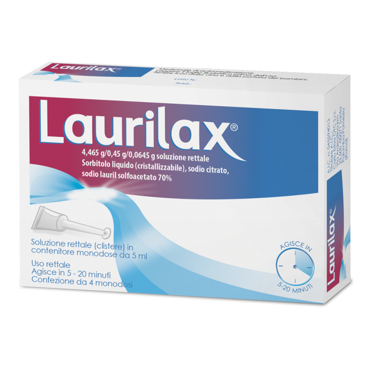 Laurilax® Soluzione Rettale 4 Microclismi Da 5ml