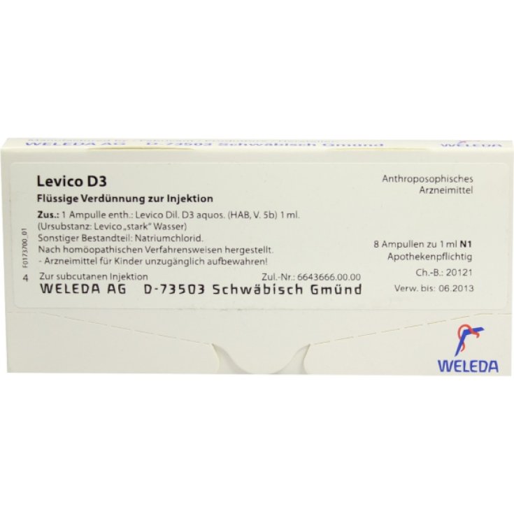 Levico D3 Weleda 8 Fiale Da 1ml