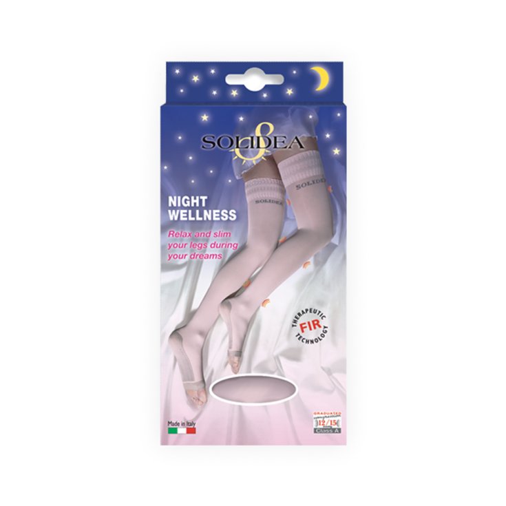 Night Wellness Calze Autoreggenti 70 Den Solidea® Colore Rosa Taglia 3-ML 1 Paio