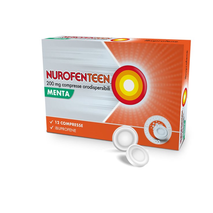 NurofenTeen 200mg Gusto Menta 12 Compresse Orodispersibili