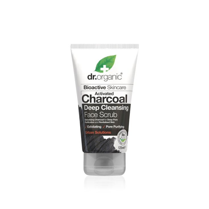 Organic Activated Charcoal Deep Cleansing Face Scrub Dr.Organic® 125ml