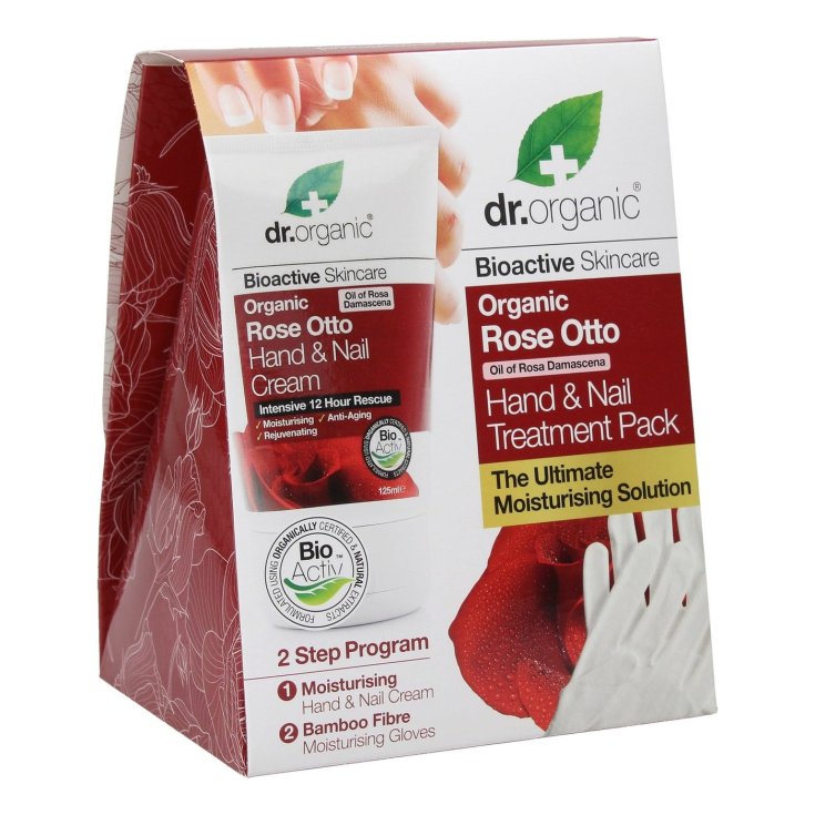 Organic Rose Otto Hand & Nail Cream Treatment Pack Dr.Organic® Cofanetto