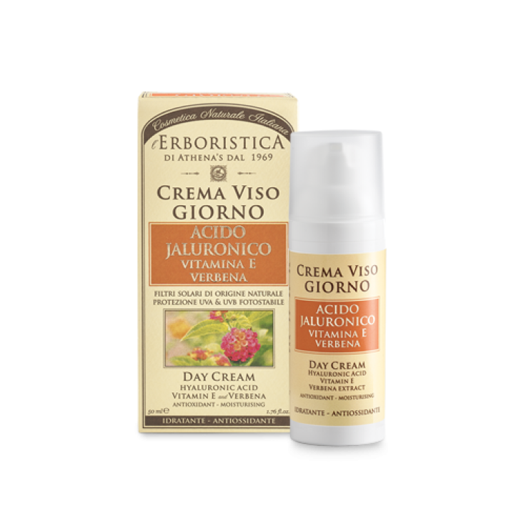 Athena's Crema Viso Giorno Acido Ialuronico Vitamina E  e Verbena 50ml