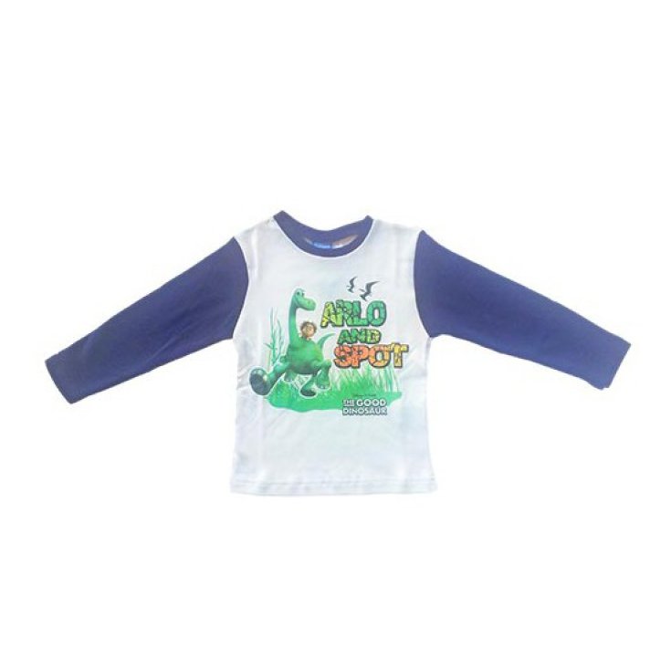 T-shirt maglia maglietta bimbo bambino The Good Dinosaur Disney blu 5A