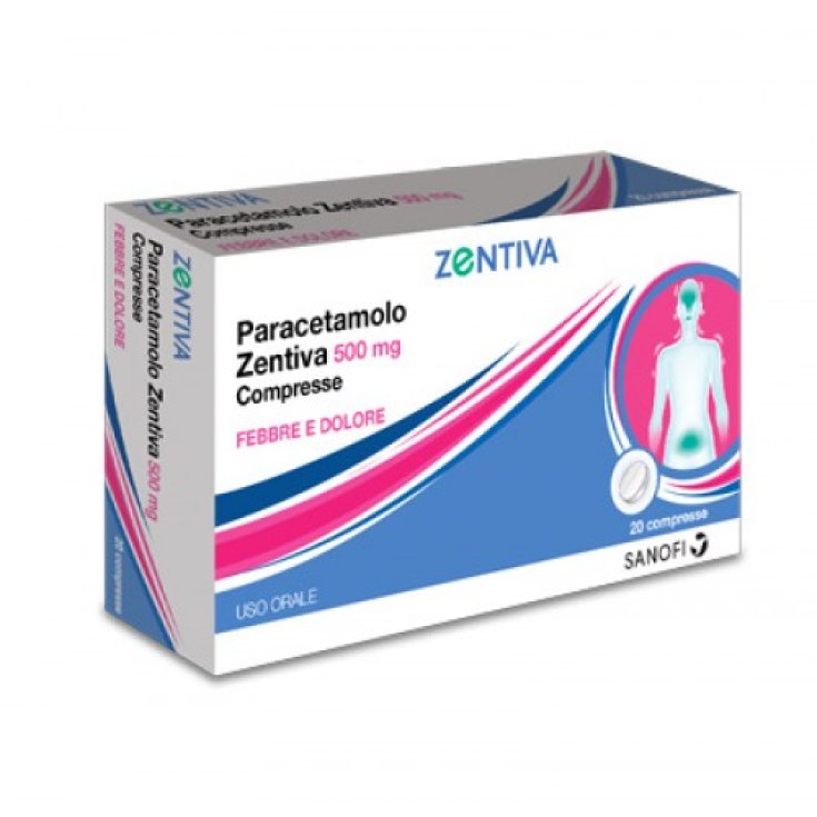 Paracetamol Zentiva 500mg 20 Tablets