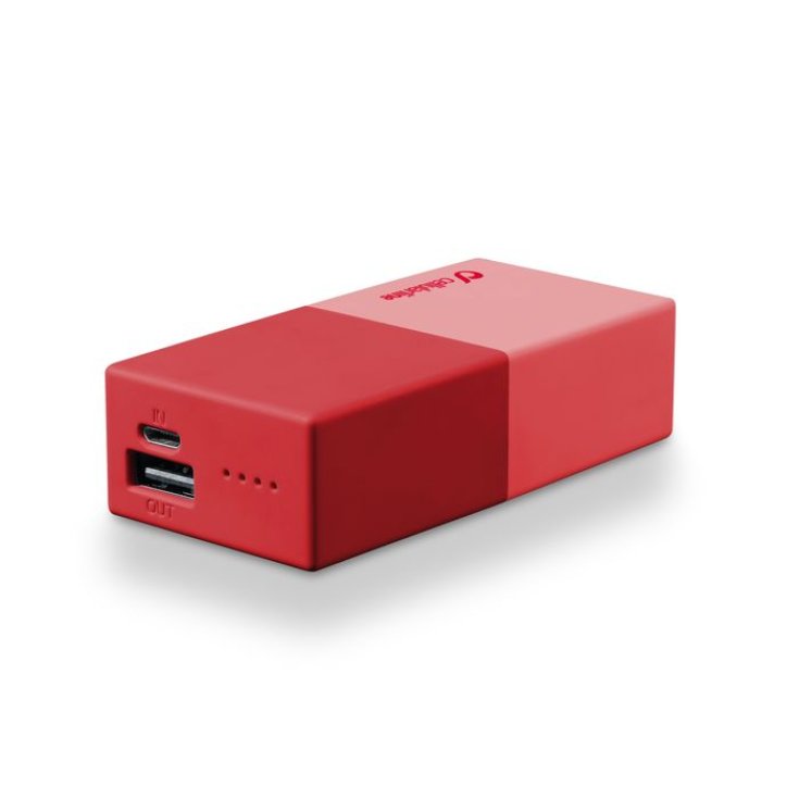 Powerbank 5000 Universal Cellularline 1 Caricabatterie Rosso