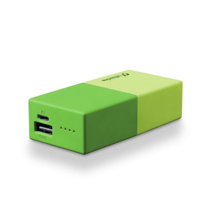 Powerbank 5000 Universal Cellularline 1 Caricabatterie Verde