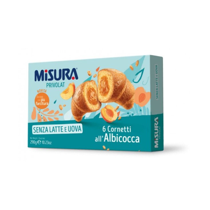 Privolat Cornetti All'Albicocca Senza Latte E Uova MISURA® 290g