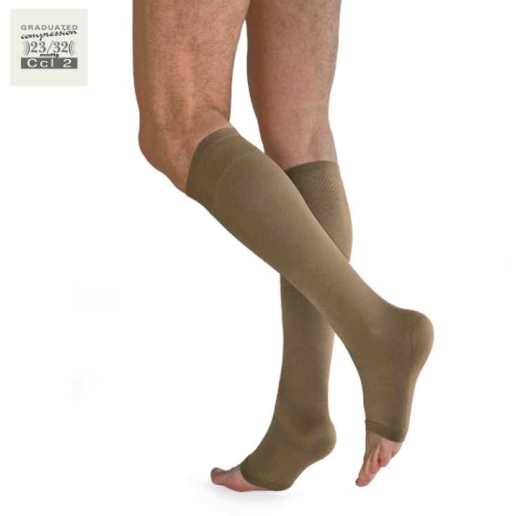 Relax Unisex Gambaletto CCL.2 Punta Aperta Solidea&reg; Colore Nero Taglia M 1 Paio