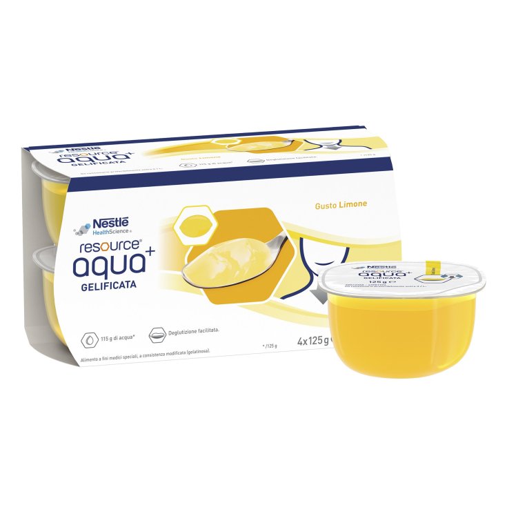 Resource® Aqua+ Limone Nestlè  4X125g