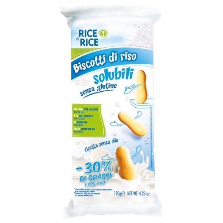 Rice&Rice Biscotti Di Riso Solubili Senza Glutine Probios 120g