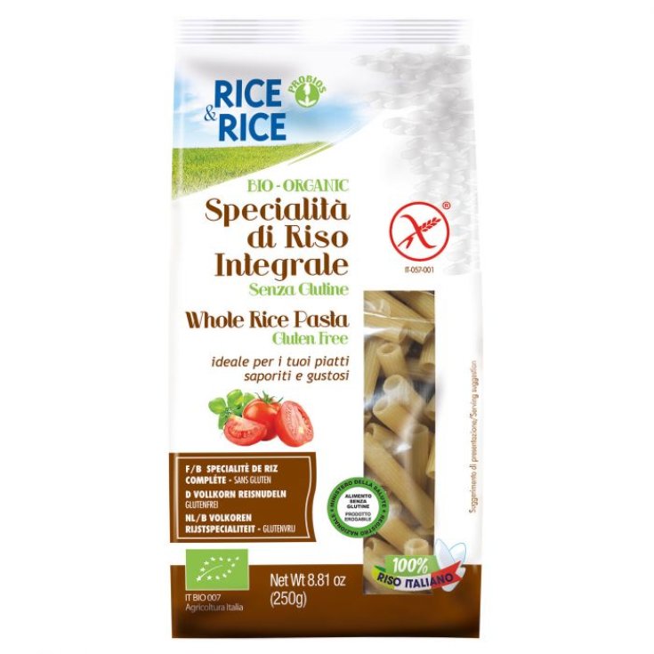 Rice&Rice Specialità Di Riso Integrale Sedanini Probios 250g