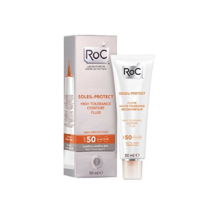 SOLEIL PROTECT Fluido Viso Comfort Alta Tollerabilità SPF50+ RoC 50ml