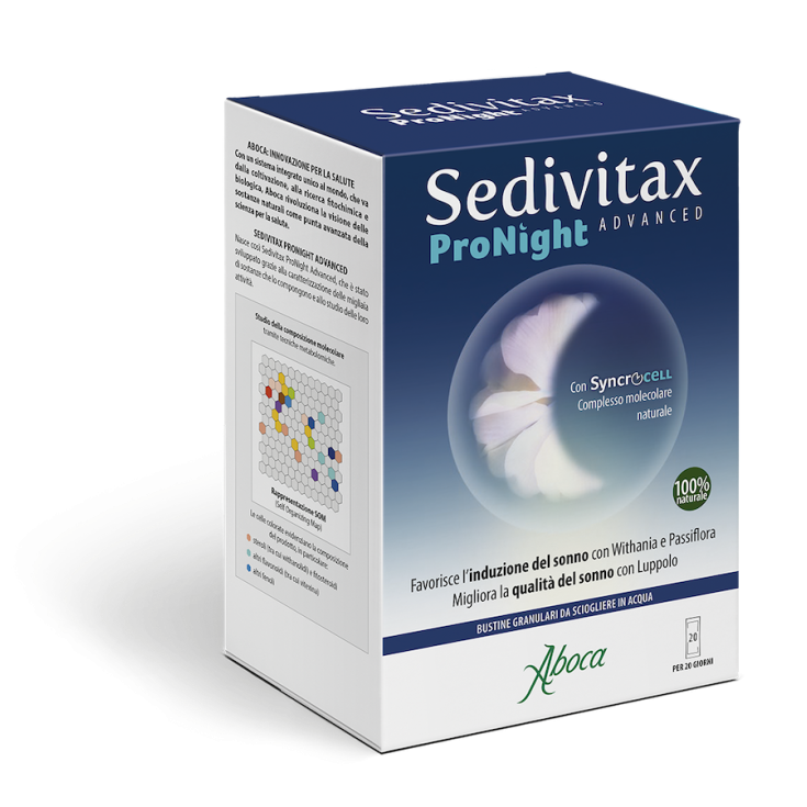 Sedivitax Pronight Advanced Aboca 20 Bustine
