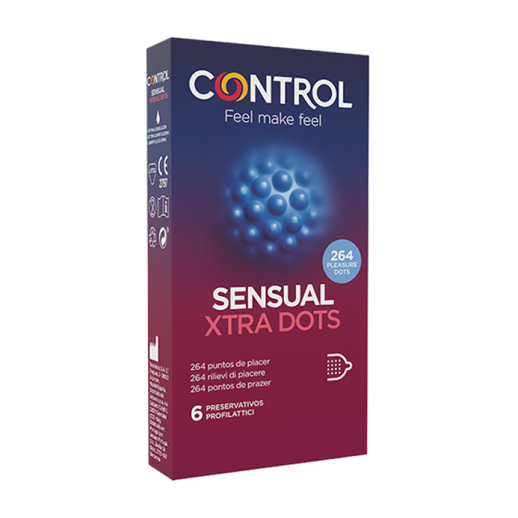 Sensual Xtra Dots Control 6 Pezzi