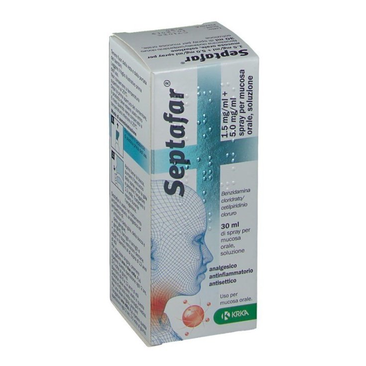 Septafar® 1,5mg/ml + 5mg/ml Spray KRKA 30ml 