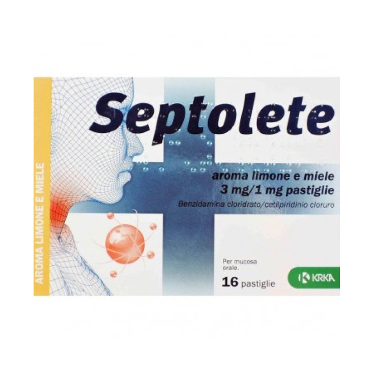 Septolete® 3+1mg Limone Miele KRKA 16 Pastiglie