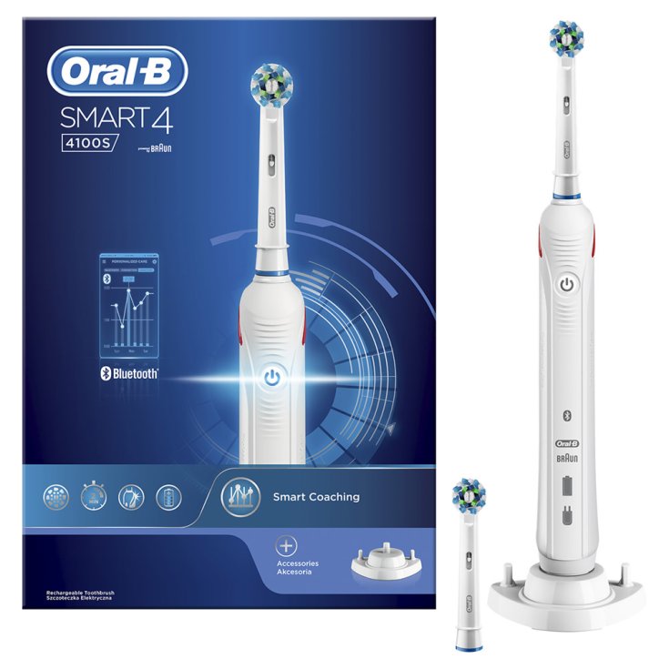 Oral-B® Smart 4 4100S Spazzolino Elettrico Ricaricabile Bianco