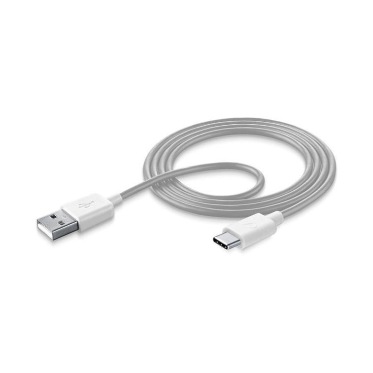Smart USB 2.0 USB-C Cellularline 1 Cavo Dati Bianco 1m