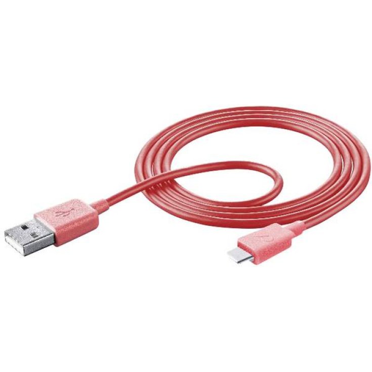 Smart USB 2.0 USB-C Cellularline 1 Cavo Dati Rosa 1m