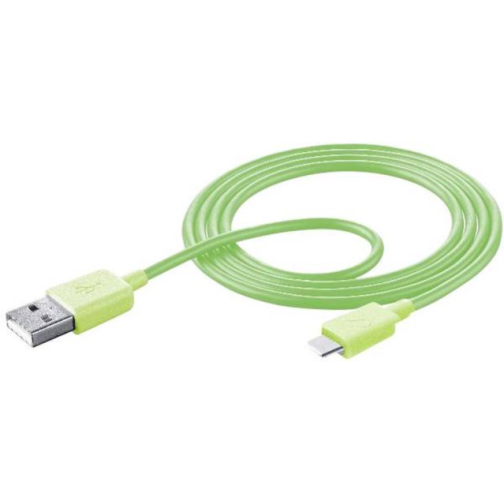 Smart USB 2.0 USB-C Cellularline 1 Cavo Dati Verde 1m