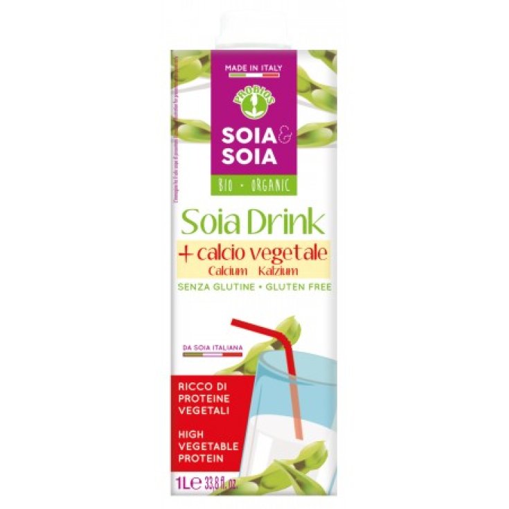 Soia&Soia Soia Drink Bevanda Di Soia Con Calcio Vegetale Probios 1l