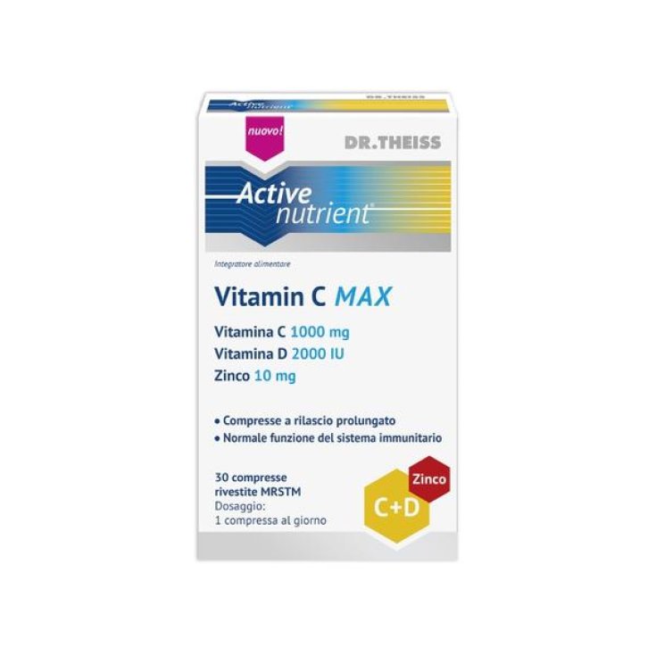 DR.THEISS Active Nutrient Vitamin C MAX Naturwaren 30 Compresse