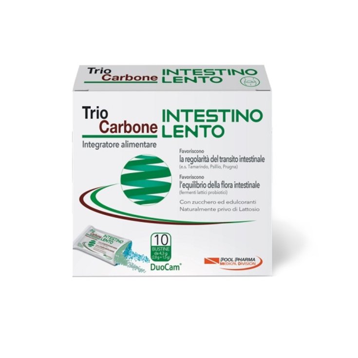 TrioCarbone Intestino Lento Pool Pharma 10 Buste Da 4,3g