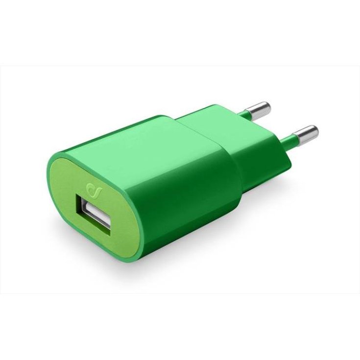 Usb Charger 2A Green Cellularline 1 Caricatore Verde