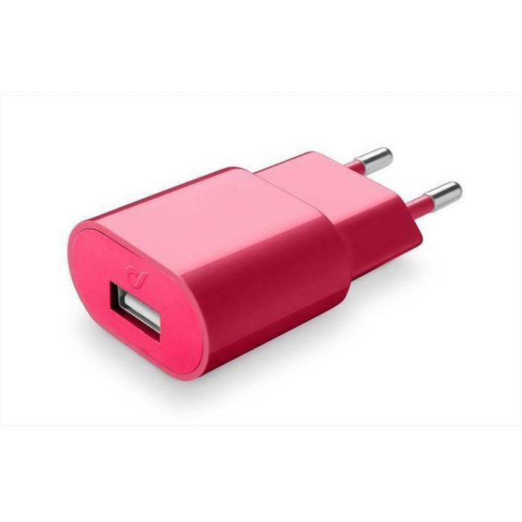 Usb Charger 2A Red Cellularline 1 Caricatore Rosso