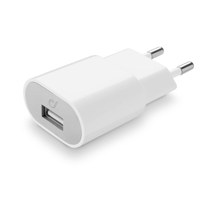 Usb Charger 2A White Cellularline 1 Caricatore Bianco
