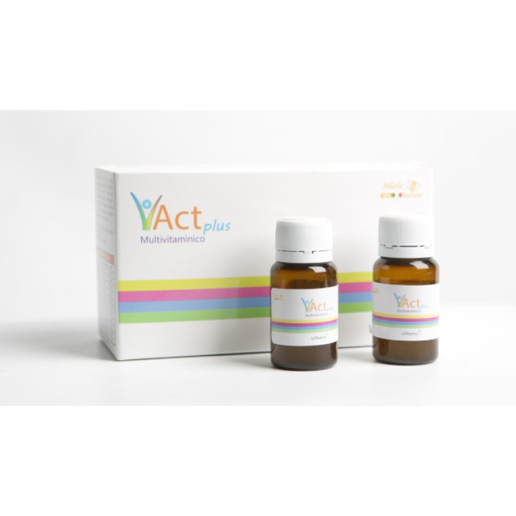 V Act Plus Multivitaminico V-Pharma 10 Flaconcini 10ml